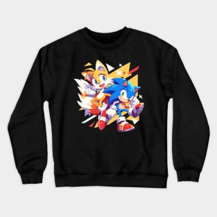 sonic and tails Crewneck Sweatshirt